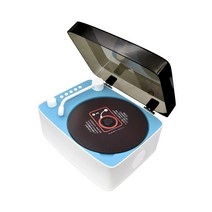 벽걸이CD플레이어 USB 블루투스 플레이어 휴대용CD플레이어 휴대용 CD 5.0 MP3 WMA CDDA 3.5mm 오디오 배터리 전원 DVD 스피커 원격 제어 생일 선물, [03] Blue