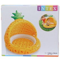 INTEX 파인애플 베이비 풀장 120*94cm 그늘막 디자인으로 물놀이시 사용가능
