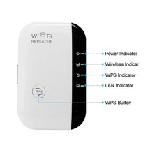 무선N 와이파이 리피터 네트워크 라우터 신호 증폭기 익스텐더 300M 범위 Wps, 01 WHITE_01 AU plug