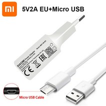 여행용멀티어댑터 Xiaomi 충전기 5V 2A 어댑터 마이크로 USB Type-C 데이터 케이블 Mi 8 9 SE lite A1 A2 5, 04 Add Micro USB Cable