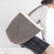 건망증 어라운드디 코듀로이 숄더백 에코백 캔버스백 쇼퍼백 학생 토트백