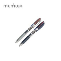 문화 2색볼펜 에스 검정+빨강 볼펜 0.7mm 볼펜 필기류 멀티펜, 색상랜덤