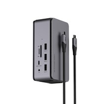 위즈플랫 CX4 DOCK USB4 도킹스테이션 14-in-1 USB4.0 40Gbps 멀티 USB허브 썬더볼트 3/4 호환 확장 복제