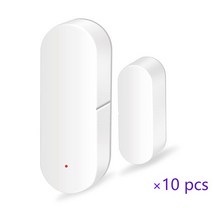 Techage 투야 스마트 와이파이 도어 센서 홈 보안 무선 창문 개폐 감지기 라이프 앱 푸시, 10pcs