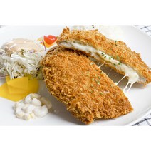미단 업소용 치즈듬뿍 치즈돈까스 개당 270g (10장 내입). 총 중량 2.7kg 이상. 두툼한 수제 치즈돈까스.