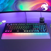 로캣 벌칸2 맥스 Vulcan II Max 게이밍 키보드 Black (적축/한글 자판), 블랙