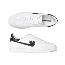 디스퀘어드2 로고 패치 로우탑 스니커즈 SNM021713 220001 M072