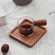 내열유리 우드핸들 샷잔 2size 미니 저그, 소 50ml