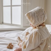 베베 모자 HI 봄 나들이 보넷 봄 여아 6개월 12개월 백일 돌아기 레이스 보닛 촬영소품 출산 선물