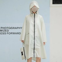 남녀공용 레인코트 우비 비옷F85U, XL, 베이지
