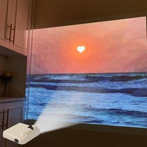 포토존 Ins 풍경 프로젝션 램프 생일 파티 배경 벽 사진 소품 바다 구름 조명 룸 장식, 01 A1 set