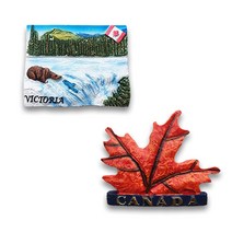 한수위 마그넷 냉장고자석 2개 세트 세계 여행 마그네틱 명소 해외 도시 굿즈 관광 기념품, 타입11_캐나다A