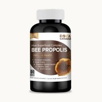[해외직구캐나다본사출고]캐나다 로얄캐네디언 BEE 프로폴리스 캡슐 500mg 300캡슐/면역력 증진 본사직구 정식구매대행업체, 300정