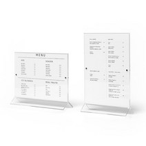 양면 자석 아크릴 꽂이 Y자 메뉴판 안매문 꽂이, [NAYBA4H] A4 세로형