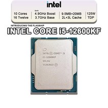 인텔 코어 i5-12600KF i5 12600KF 3.4 GHz 10 16 스레드 L3 = 20M 125W 지원 DDR4 DDR5 데스크탑 CPU 소켓 LGA 1700