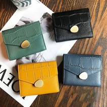 학생 여친 엄마 접는지갑 여자친구 생일 지갑선물 악어 무늬 여대생 러블리 가죽 반지갑