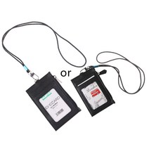 여성 비즈니스 카드 소지자 지갑 남성 PU 가죽 ID 카드 홀더 케이스 넥