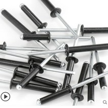 전동20-50pcs M2.4 M3 M3.2 M4 M5 블랙 알루미늄 Mushroon 헤드 브레이크 맨드릴 블라인드 리벳 네일 팝, 05 10mm_03 M4  20PCS