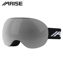 [어라이즈] (AWEA506BKSL) 안경병용 더블 미러렌즈 스키/보드고글, 상품타입:블랙/실버
