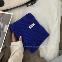 커플 줄무늬 닥스 두꺼운 니트 여성머플러 겨울 폭스퍼 롱 목도리 기모 여자머플러