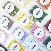 실링왁스 육각비즈 50g 100g 150알 300알 대용량 벌크 비즈왁스 별모양왁스 다꾸, 육각, 펄카키