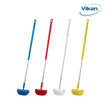 VK-7037354 탱크청소솔(트렌치솔)+봉 1300mm 빨강 SET 세척솔 청소솔 살균 소독 세척 브러쉬 밀대