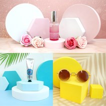 촬영소품 디스플레이박스 컬러도형 전시다이 인테리어, (블랙)