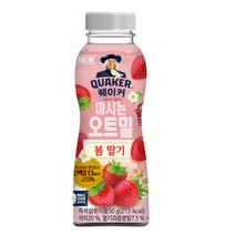 칠성 쉐이크 아침 식사 대용 퀘이커 마시는 오트밀 오트 & 봄딸기 건강식 간편식 식단조절 선식 50G 10개, 3세트