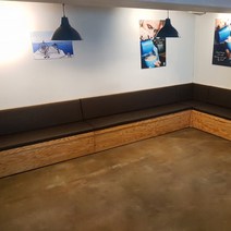 화성 붙박이쇼파 제작 벽의자 파는곳 완제품소파 추천, 밝은 프레임, DS 503(진베이지)