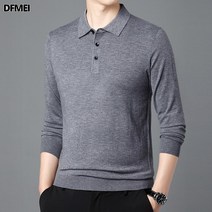 DFMEI 봄가을 터틀넥 얇은 스웨터 남자 중년 울 함유 루즈핏 터틀 티셔츠 캐주얼 솔리드 니트
