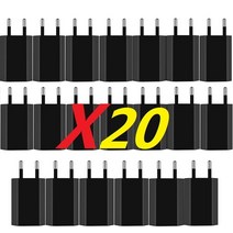 전동 공구 배터리 충전기 휴대용 5V 1A Eu 미국 AC Usb 벽 여행 전원 어댑터 아이폰 호환 7 8x12 13 14 삼성 화웨이 플매트 카펫 러그 10-20 개입, 03 20pcs Eu Plug Black