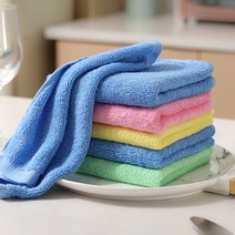대나무행주 기름때설겆이 항균 주방행주 잘닦이는 행주 업소 식당 급식실 요술행주 극세사 타월 행주, 4장세트