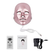 갈바닉 진동 클랜저 피부 관리 미용 기기 LED 라이트 테라피 페이스 마스크 LED 광자 페이셜 마스크 스킨 케어 안티 링클 스킨 강화 뷰티 머신 페이스 케어, CN, 분홍색 상자 없음