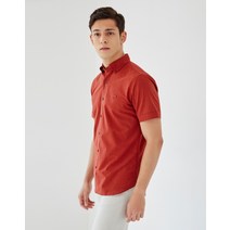 22SS [Cool Cotton] 쿨코튼 오렌지 버튼다운 면혼방 반팔캐주얼셔츠 DMSH2B306O3