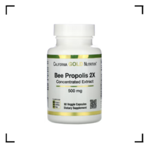 캘리포니아 골드 뉴트리션 꿀벌 프로폴리스 2X 500mg 90정, 1개