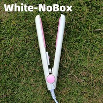 전문가용 매직기 미용실 음이온 고데기 반달 판 최신 컬링 아이론 미니 헤어 스트레이트너 아이언 세라믹 스트레이트닝 스타일링 도구 헤어 컬러 플랫 아이언 수염 스트레이트너, 07 White-NoBox_04 AU