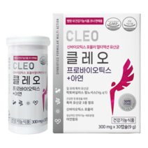 [병원 판매용] 클레오 여성 질 유래 특허 유산균 50억 신바이오틱스 프로바이오틱스 + 아연, 30정, 1개