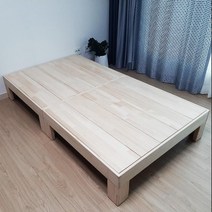 지엔에스퍼니처 침대 싱글 프레임 원목 주문제작, 뉴송 무헤드 싱글