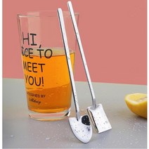 디저트스푼 삽모양스푼 4개 카페스푼 롱스푼 긴스푼, 사각형 4개