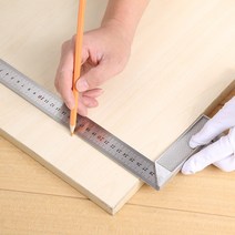 측량 300mm Aluminum Alloy Right Angle T미니ning Ruler 90 Degree Square Protractor Woodworking Meas미, 한개옵션0