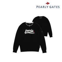 파리게이츠 골프남성 니트 로고 프린트 긴팔티_P51193SR103_BK, 4, BK