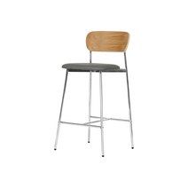 피카소가구 루시아바텐 홈바의자 바텐의자 아일랜드식탁의자 바의자 미드센추리 모던, 그레이, 로우(60cm)