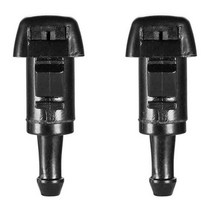 현대 솔라리스 기아 쏘렌토 98630-3J000 보닛 와셔 노즐 스프레이에 적합한 2Pcs 앞 유리 와이퍼 제트, 검은 색