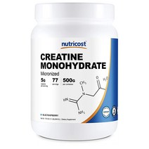 뉴트리코스트 크레아틴 모노하이드레이트 파우더 블루베리 500g(1.1lbs) Nutricost Creatine Monohydrate Powder Blue Raspberry