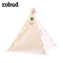 원터치 에어 그늘막 면 돔 루프탑 감성 자동 텐트 robud play teepee tent for kids girls boys 접이식 캔버스 천막 playhouse with 끈