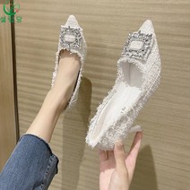 셀럽당 여성용 트위드 크펌프스 펌프스+무료배송 7cm A02448