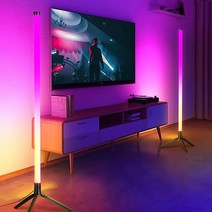 뮤직 이퀄라이저 RGB 게이밍 네온 조명 바 게임방 컴퓨터방 pc방 인테리어 꾸미기 무드등, 2. 내부버튼, 4. 120cm