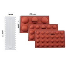 공 구체 케이크 과자 베이킹 초콜릿 캔디 퐁당 Bakeware 라운드 모양 디저트 금형 DIY 꾸미시, CHINA_B set 2