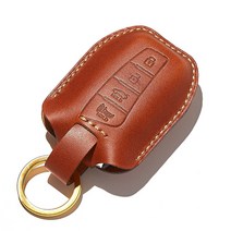 호즈 아슬란 스마트키케이스 자동차 소가죽 차키홀더 100%핸드메이드 차키커버 키지갑 키링 선물포장, H07-실버 그린