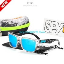 스키고글 눈보호 스키모 SPY KEN BLOCK HELM43 S174 편광 사각 선글라스 반사 미러 스포츠 사이클링 여행 운전 안경 UV400 고글 신제품, 7.55 7